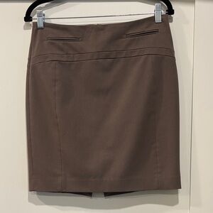 Express Brown Pencil Skirt